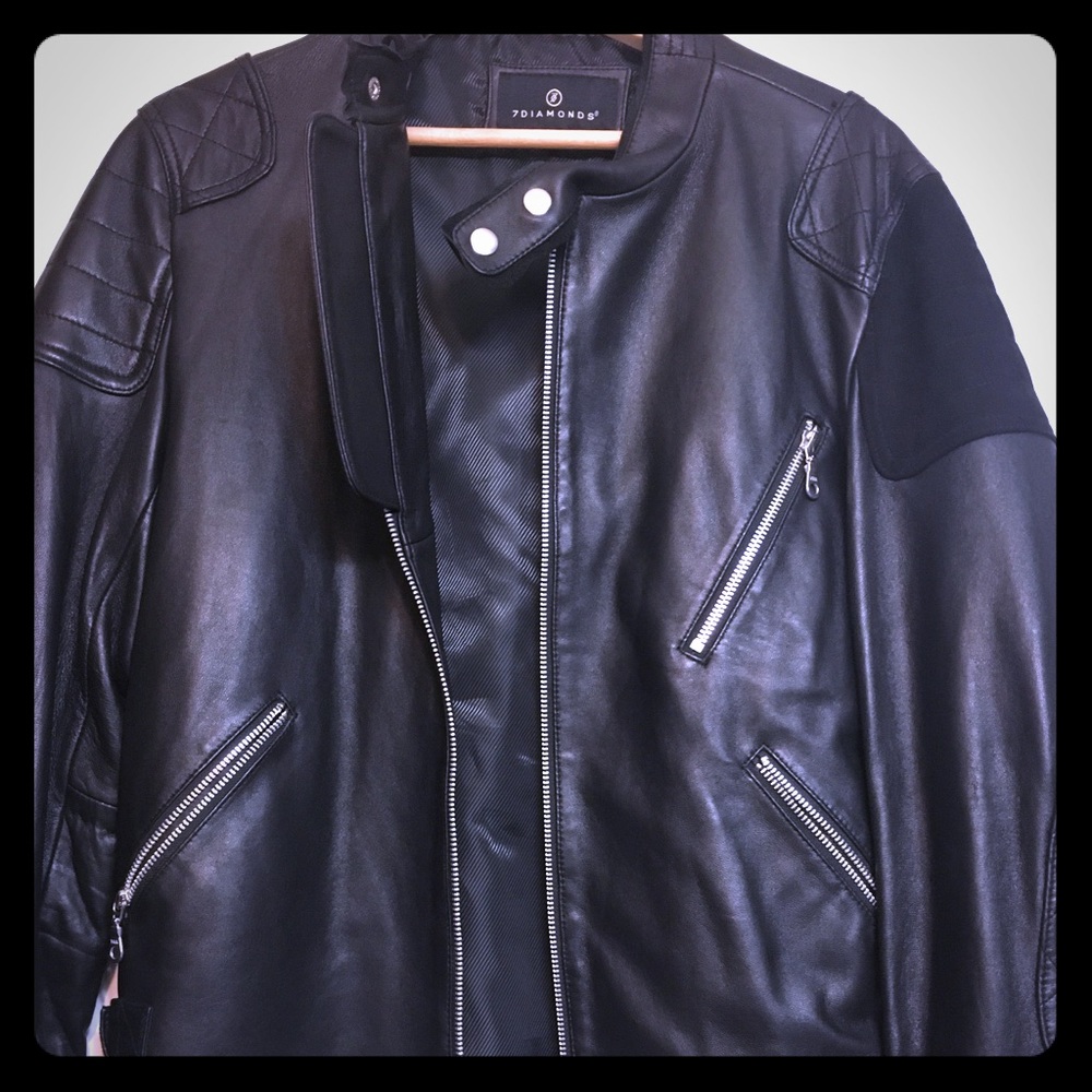 7 Diamonds Real Leather Men’s Jacket